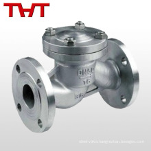 Stainless steel CF8 vertical lift type flange horizental lift check valve